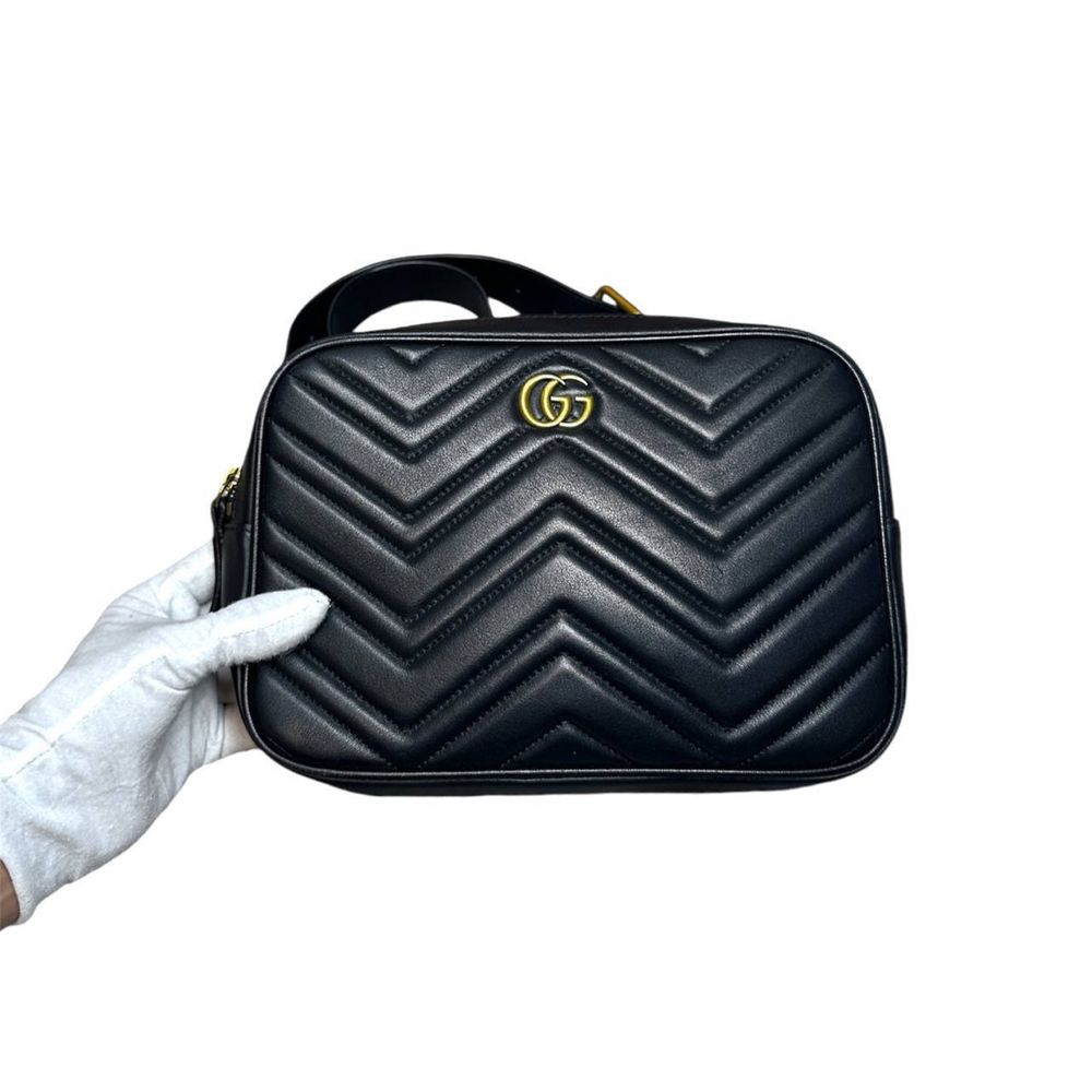 Женская сумка Gucci gg marmont matelasse square belt bag оригинал