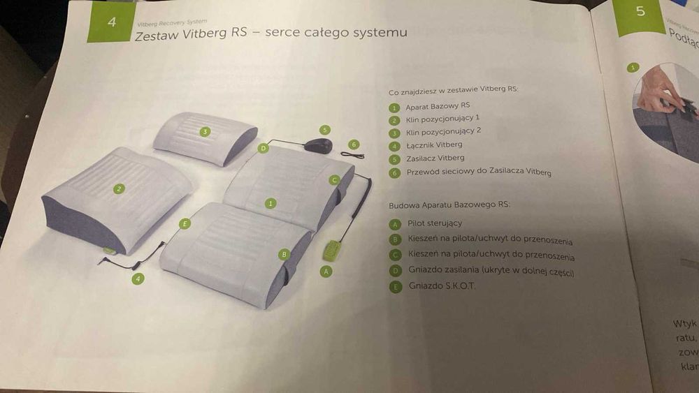 System Vitberg RS Aparat do rehabilitacji z  modułem na plecy i brzuch
