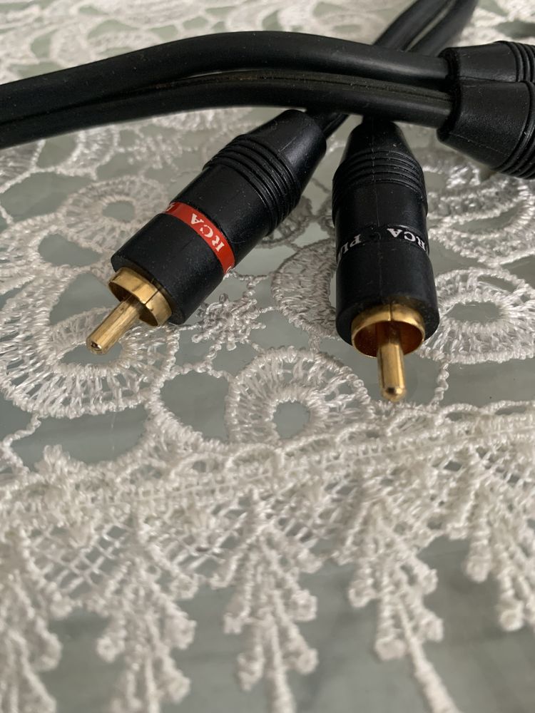 Dwa kable 2xRCA Gold po 5 m