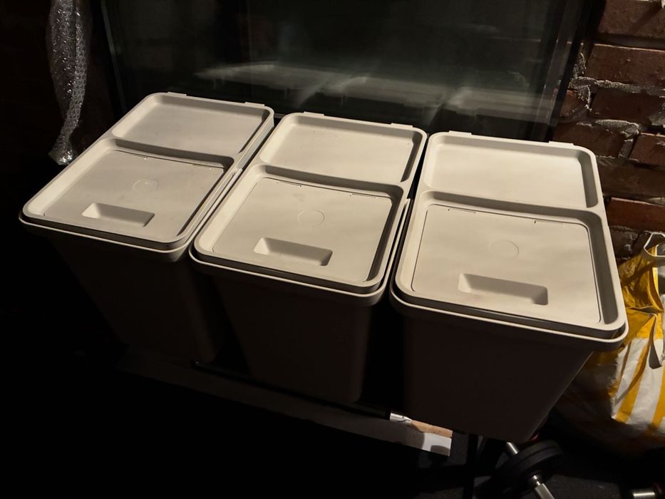 Kosze na śmieci IKEA 22L 3 sztuki