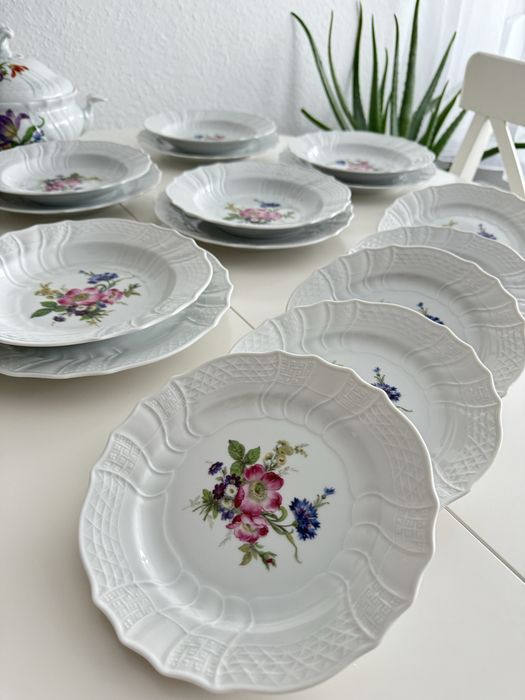Serwis obiadowy Hutschenreuther Dresden w kwiaty