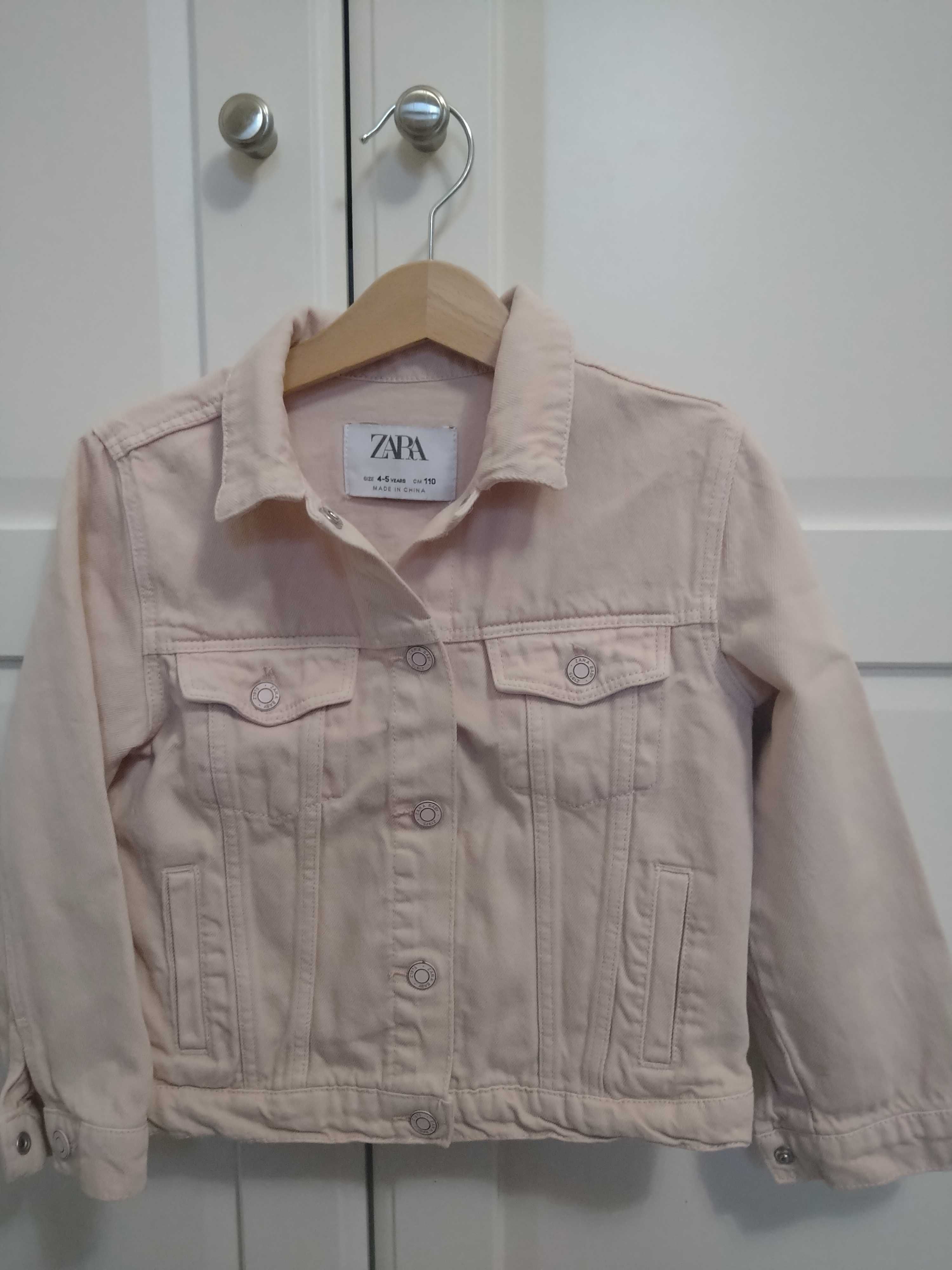 ZARA różowa kurtka jeansowa roz. 110 4-5 lat dziewczynka