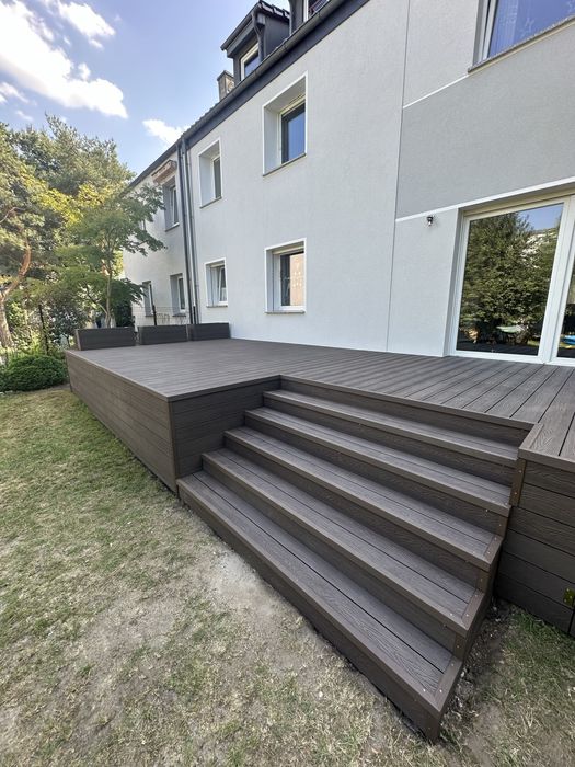 Tarasy drewno kompozyt taras drewniany kompozytowy zadaszenia pergole