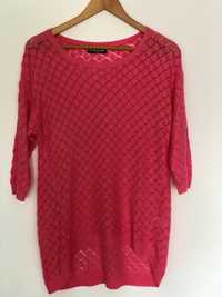 Blusa rosa renda