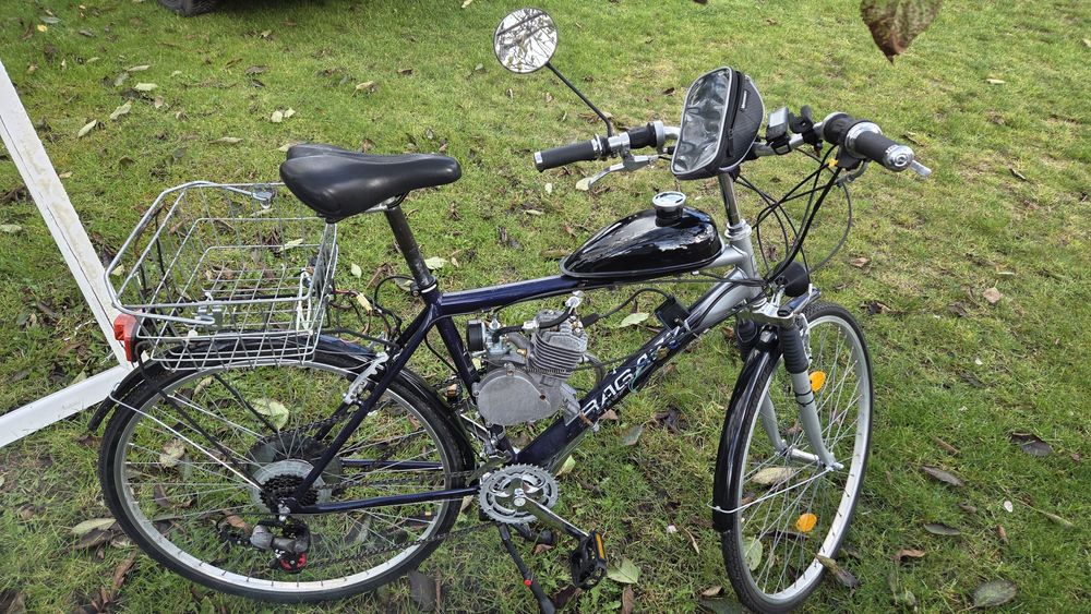Rower spalinowy z silnikiem, nie romet, komar, motorynka, 80ccm