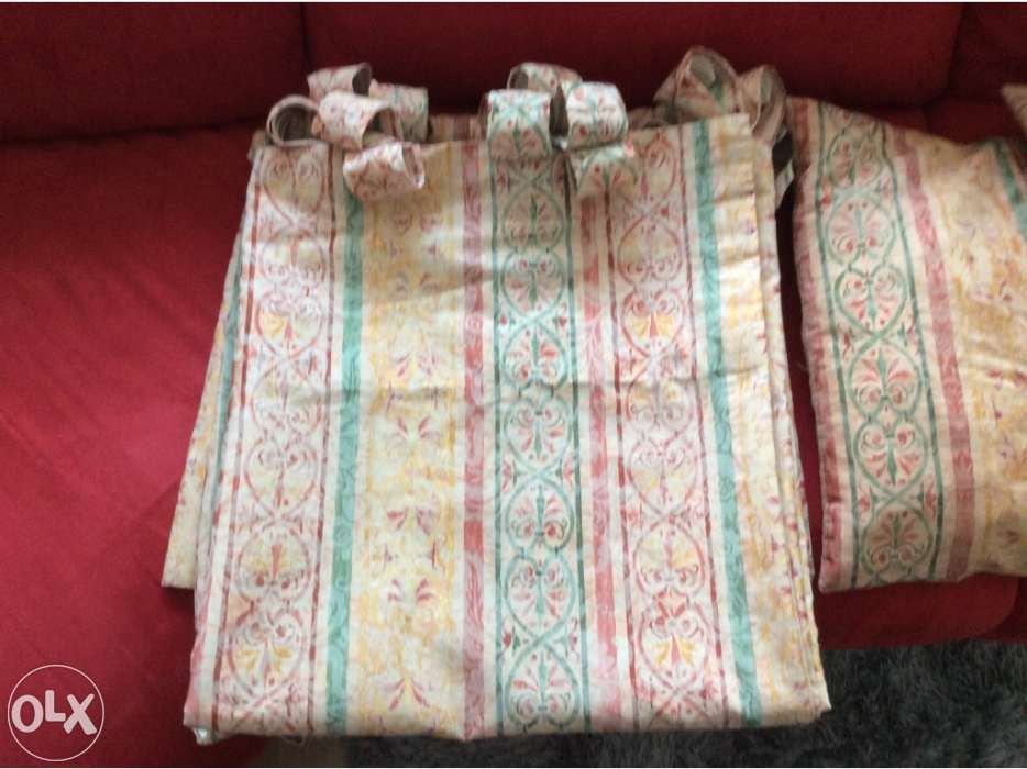 Cortinados Duplos de Sala 4,70mt + Varão + Acessórios