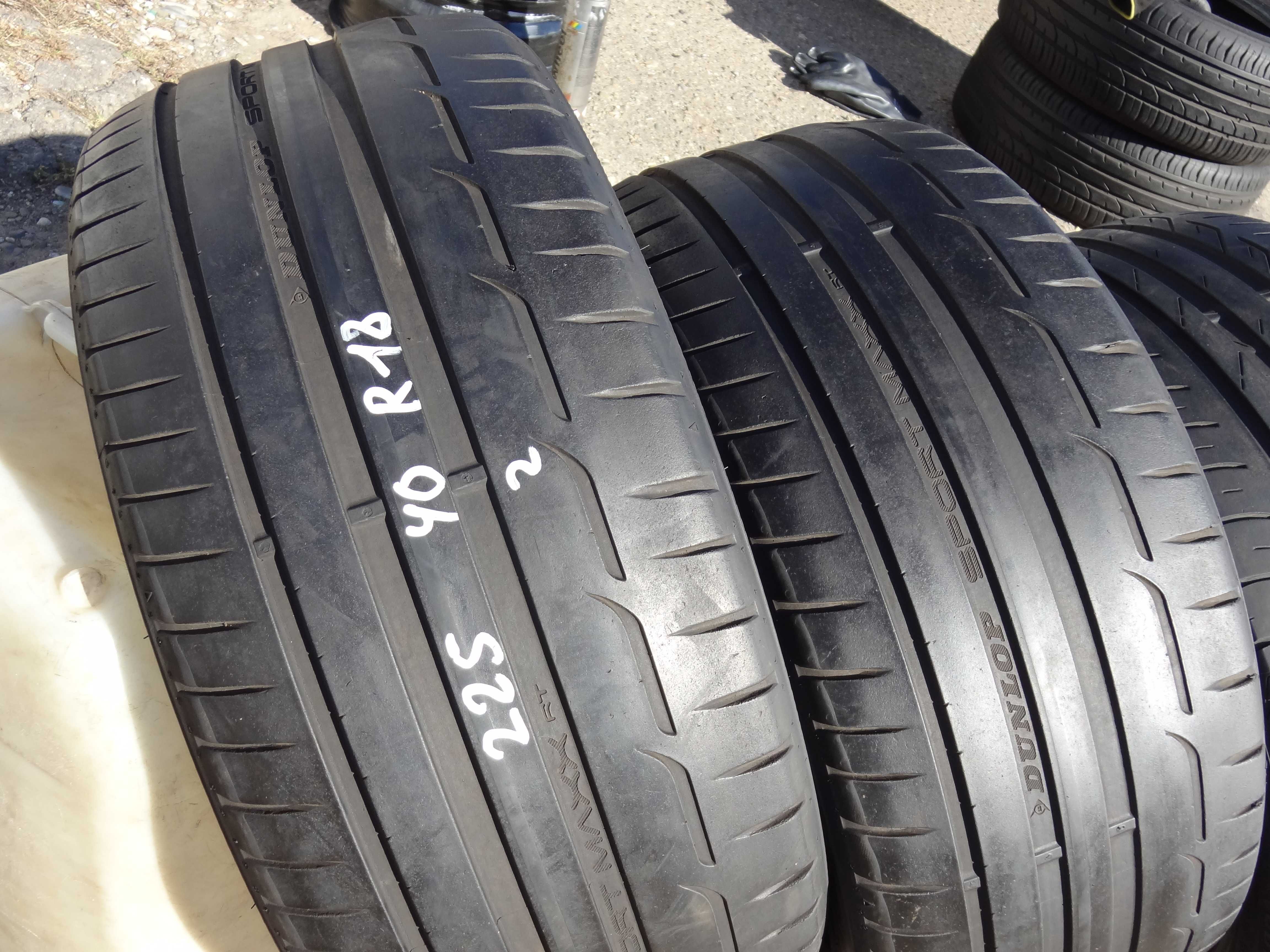 225/40R18 пара BRIDGESTONE и пара DUNLOP - 4шт. - Лето - Есть другие