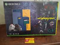 5498/23 Konsola XBOX ONE X Cyberpunk Limited Edition 1TB + pudełko.