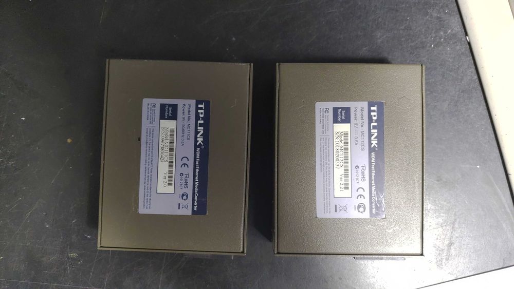 Медіаконвертери TP-Link MC112CS  та  MC111CS вживані