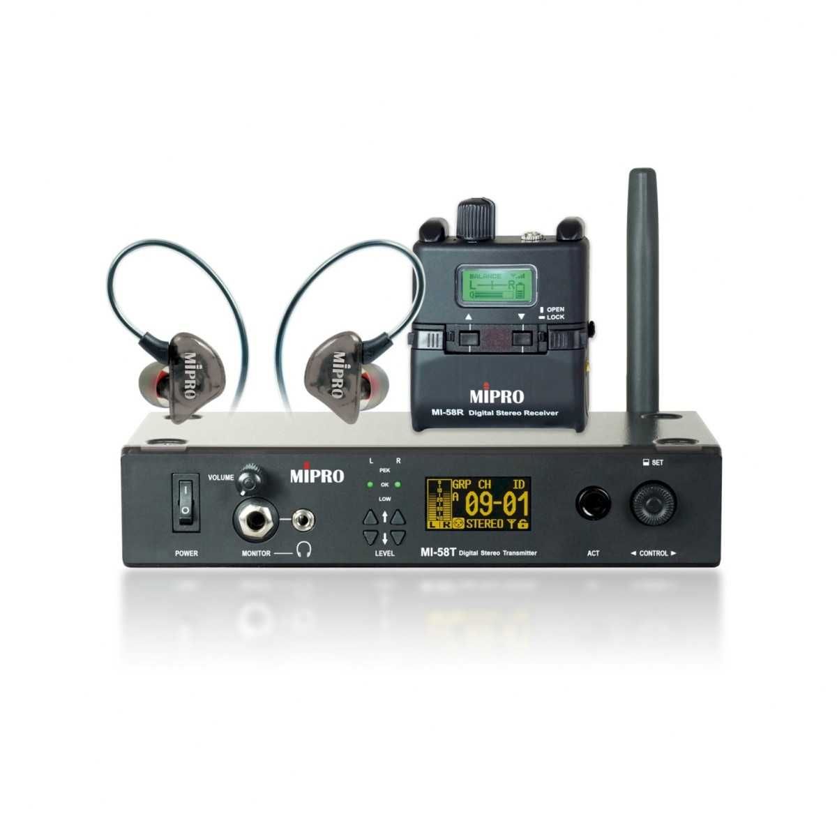 M‌IPRO MI-58 Set zestaw do monitoringu do usznego in-ear