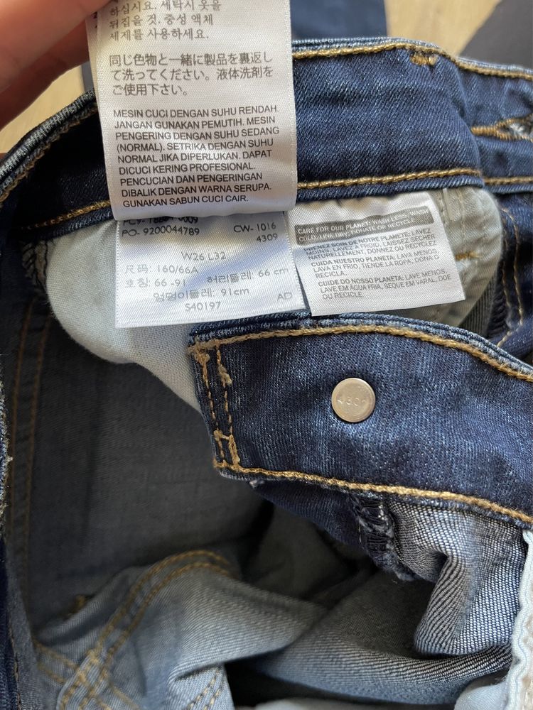 Новые женские Levi's jeans джинсы 712 W26 L32