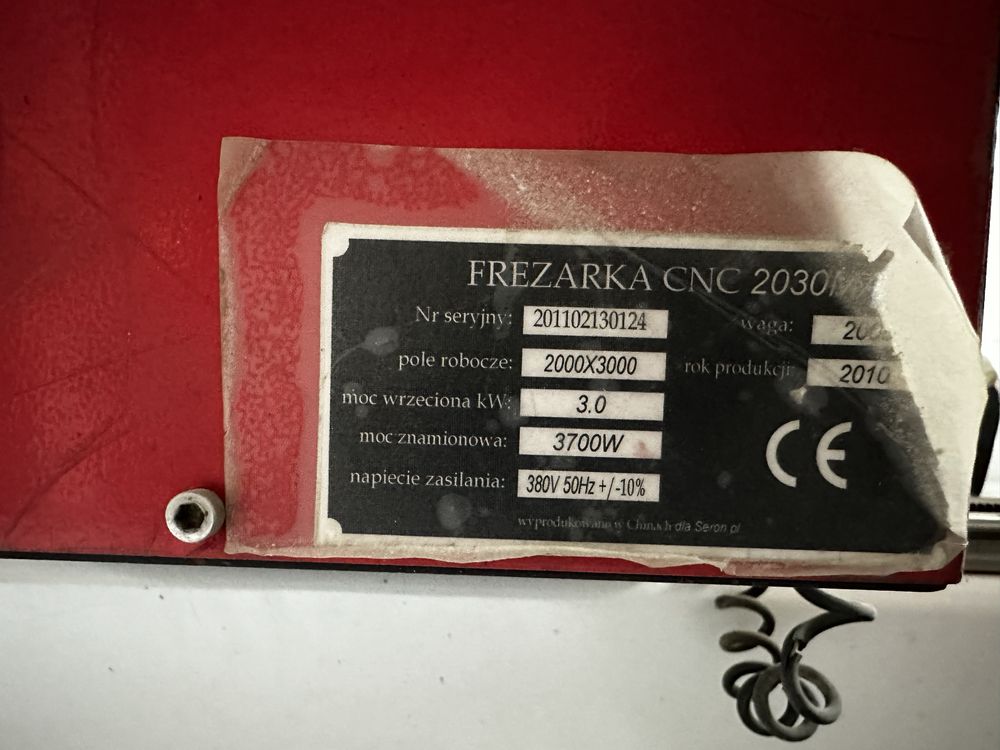 Frezarka CNC 3000x2000 mm