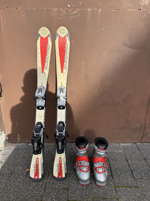 Komplet narciarski buty i narty dziecece 100 cm buty 20,0