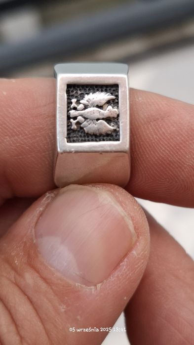 Stary sygnet orłem  w koronie