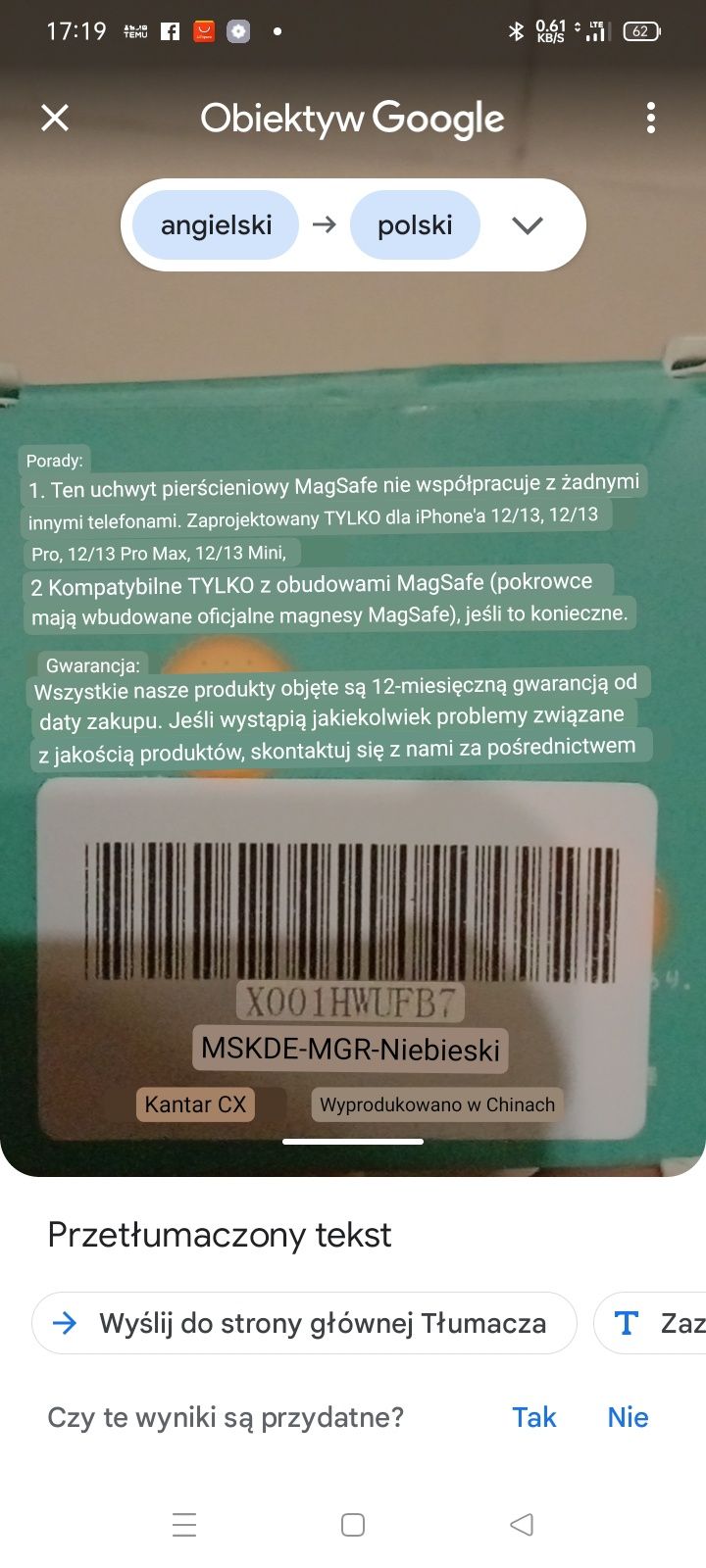 Uchwyt trzymający podpórka iPhone 12,13,14