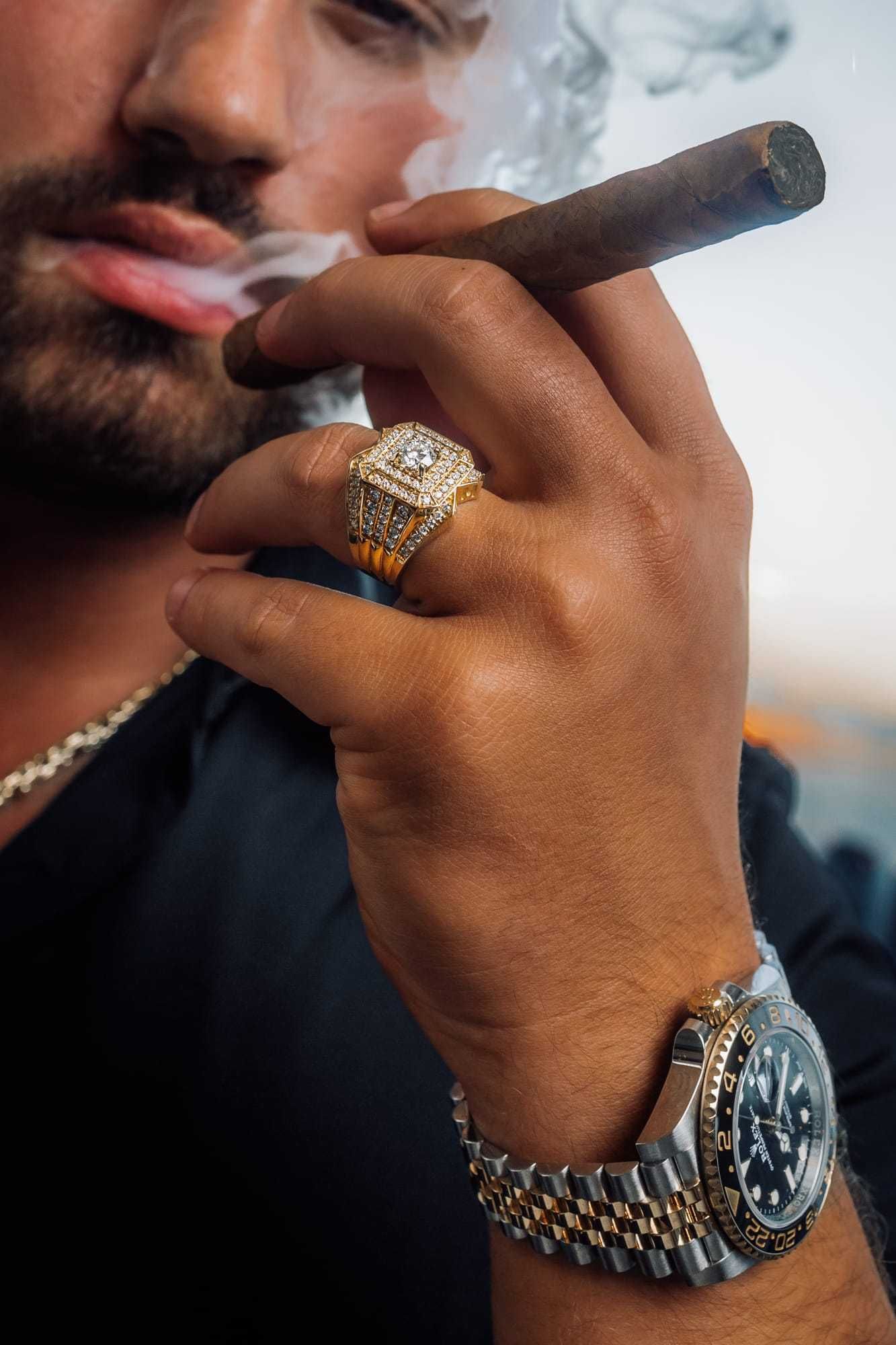 Złoty Łańcuch Cuban z diamentami