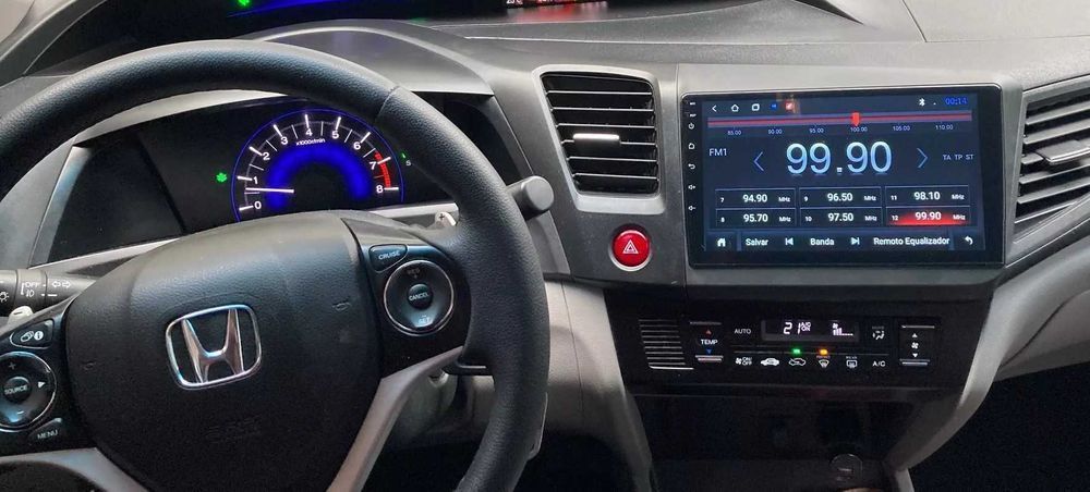 Auto Radio Honda Civic 2 Din Ano 2012 até 2015