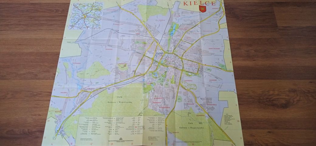 Stara mapa Kielc