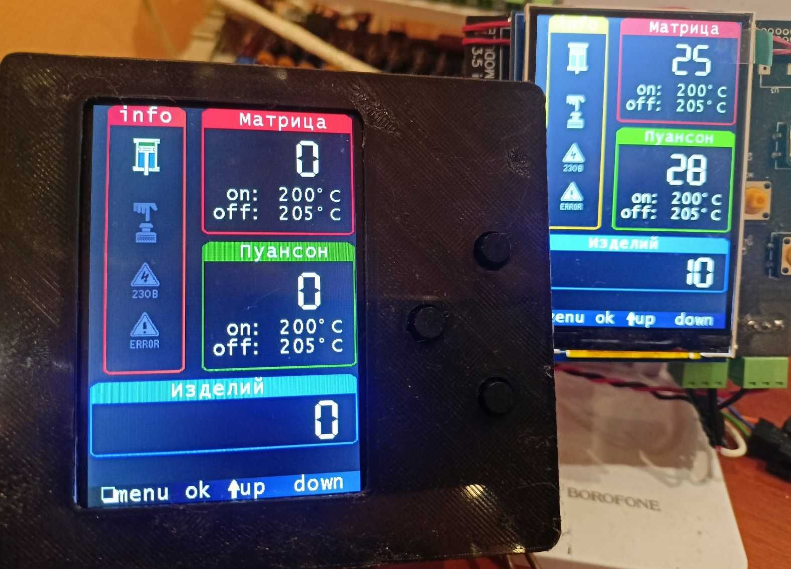 PLC CAN  -термопари та упр.пристроями на 220в 8шт, 6 кінцевиків
