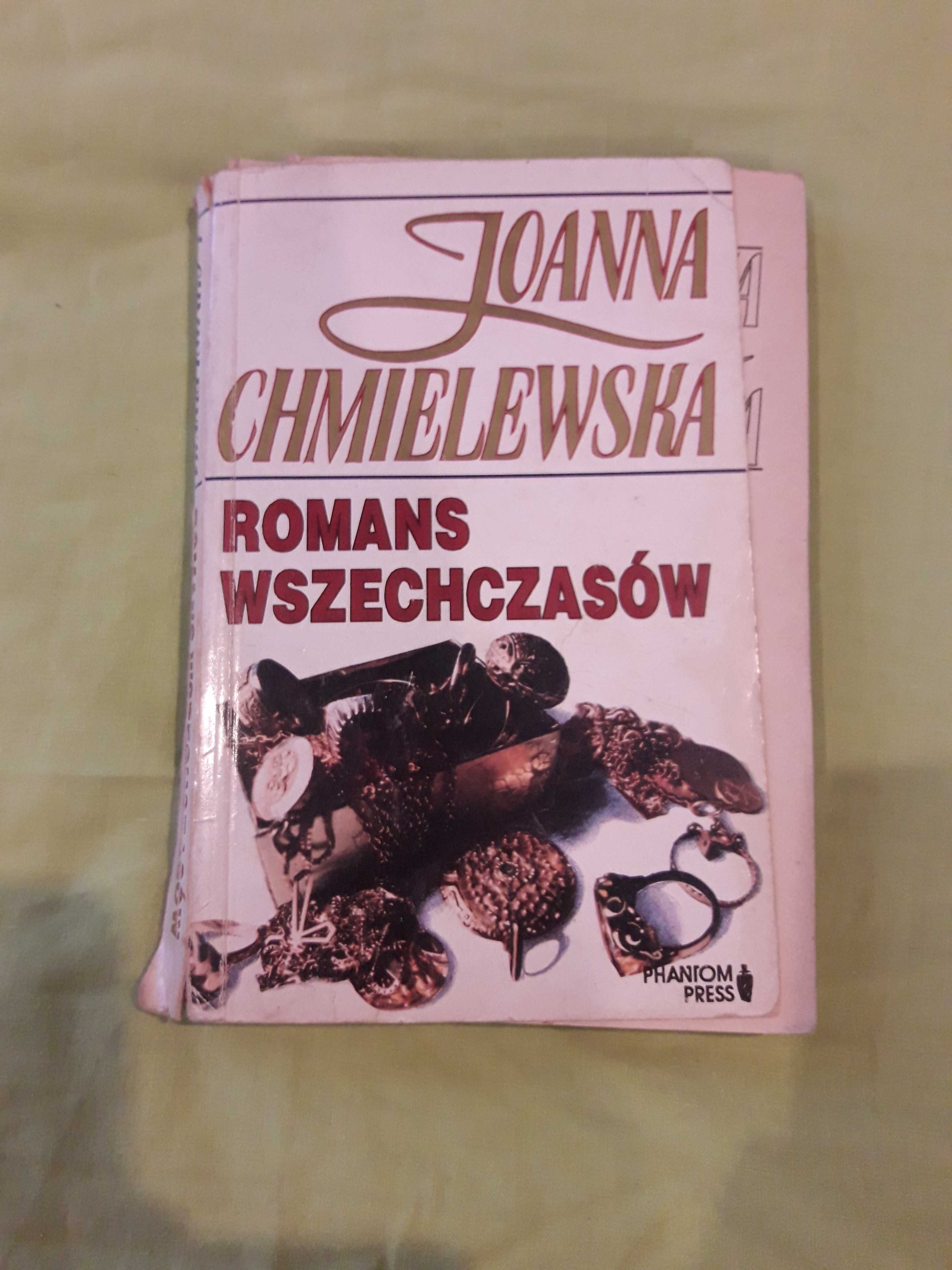 książka Joanny Chmielewskiej "Romans wszechczasów"