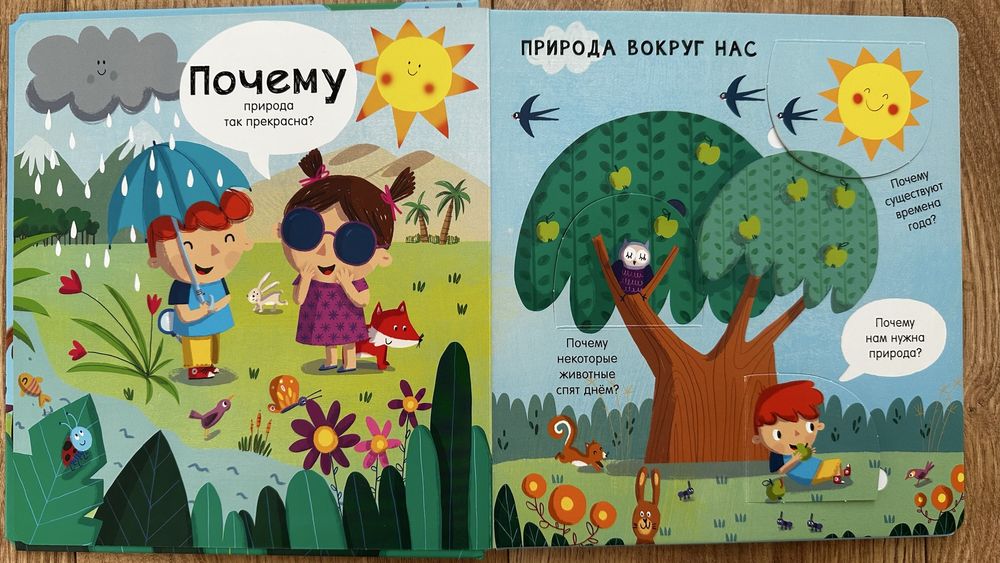 Книга с окошками «Природа». из серии Почему изд. Робинс