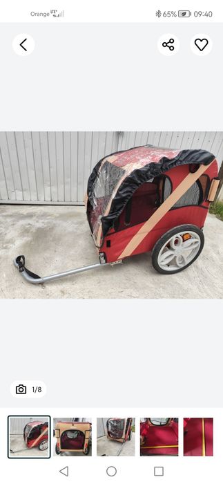 Przyczepka transporter rowerowy dla psa