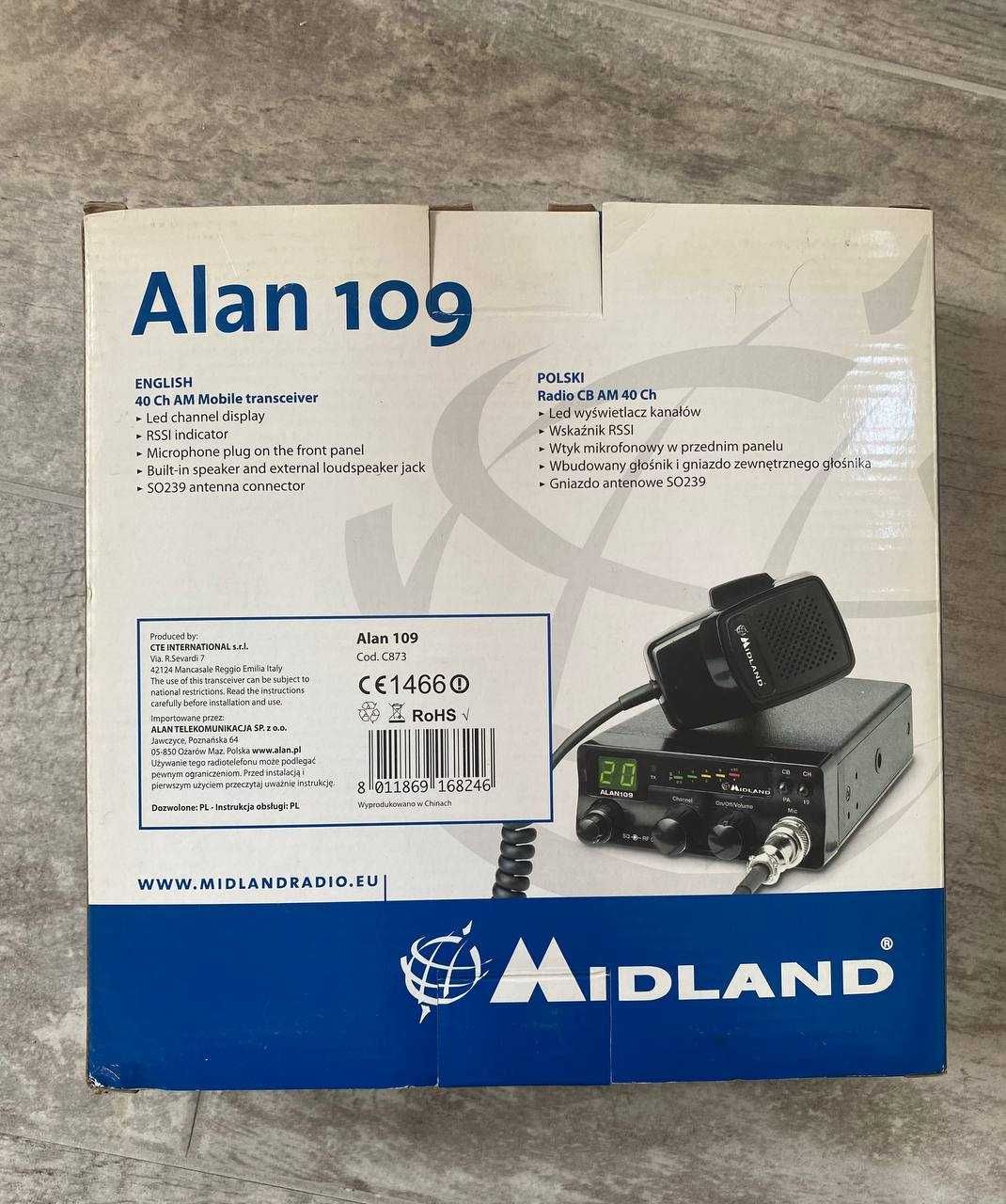 Radio CB Midland Alan 109 nowe