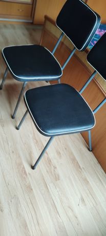 Krzesła metalowe Vintage