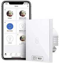Interruptor Touch Wi-Fi, 2 Vías , 1 Canal, Alexa, Home, SmartThings