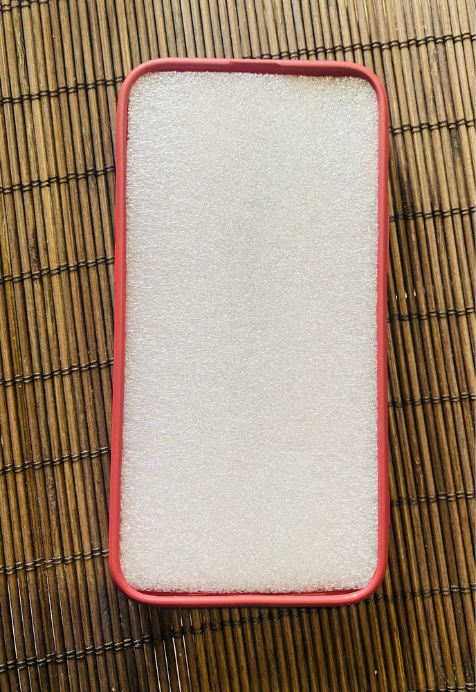Чохол на IPhone 13 mini, силіконовий, новий, темно червоний