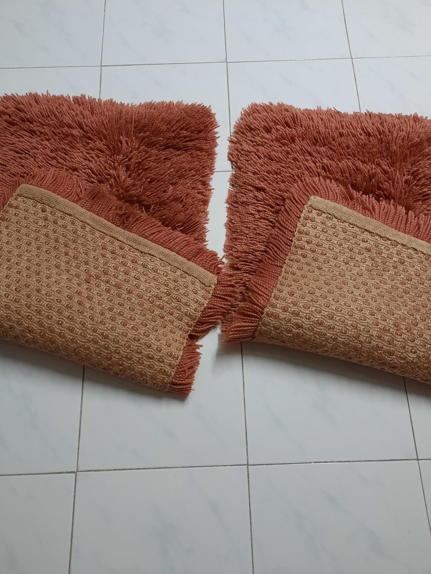 Conjunto de 3 tapetes em lã (vintage)