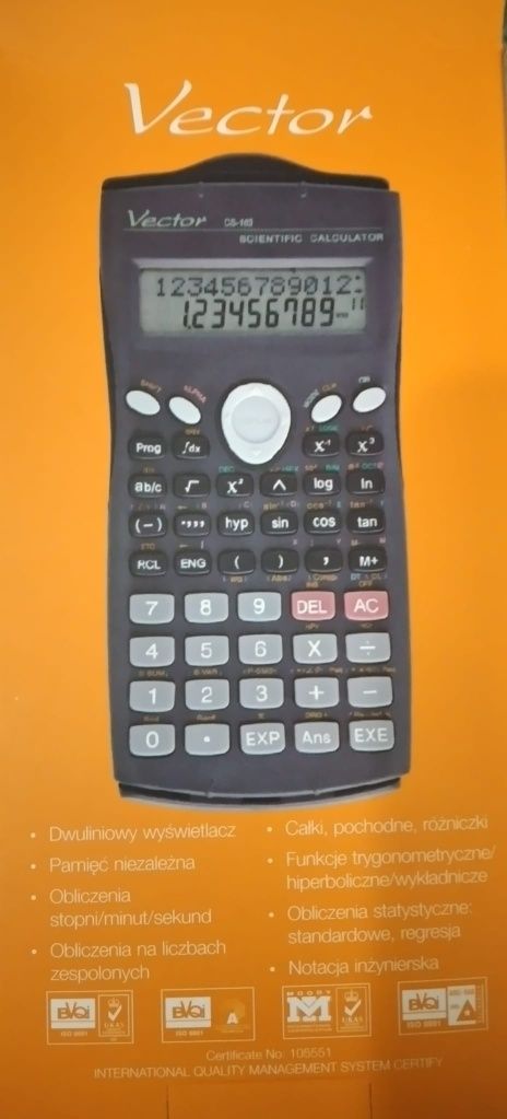 Kalkulator naukowy Vector