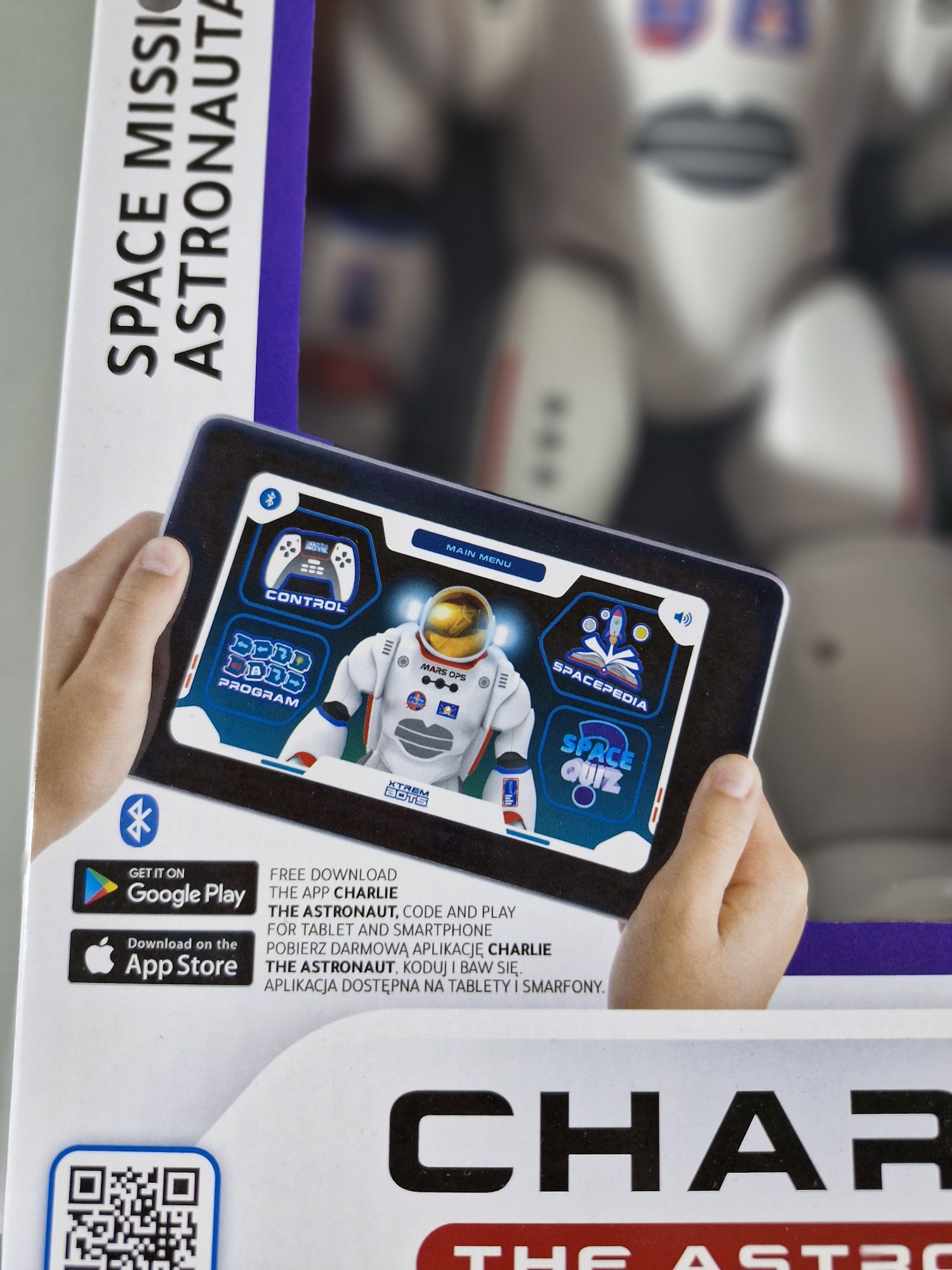Robot Charlie Astronauta Interaktywny Nauka Programowania