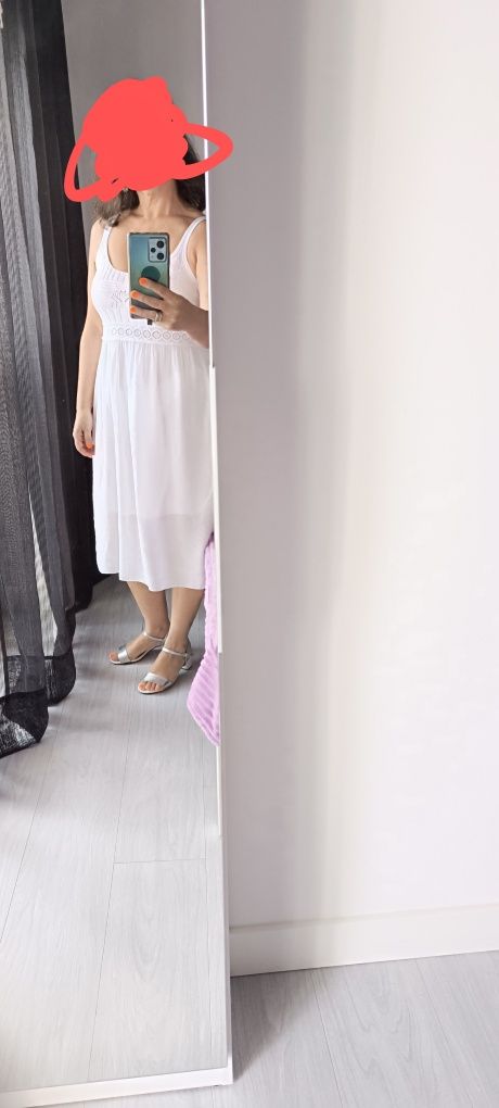 Vestido branco muito fresco tamanho S