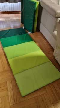 Ikea Plufsig 3 materace zielone.
