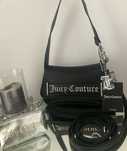 Nowa torebka torebeczka crossbody Juicy Couture + portfelik +breloczek