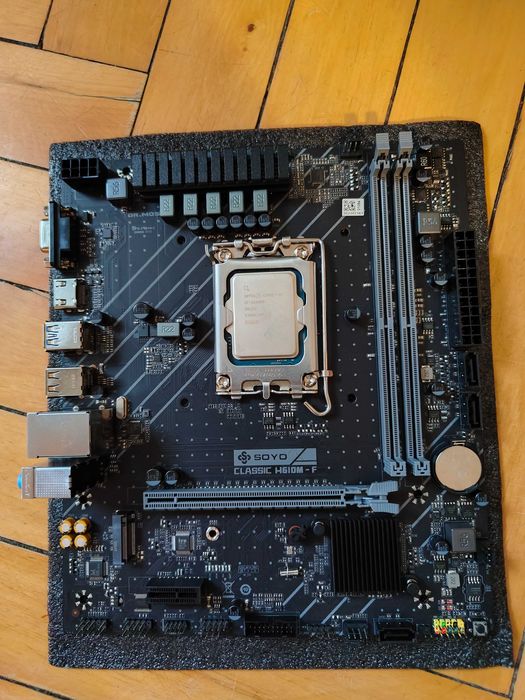 Комплект Intel i5 12400F + Мат плата SOYO Classic H610M-F LGA1700 DDR4