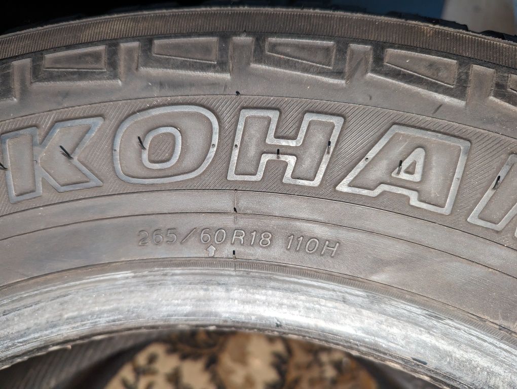 Резина, гума, покрышки 265/60 R18 YOKOHAMA/BRIDGESTONE всесезонка