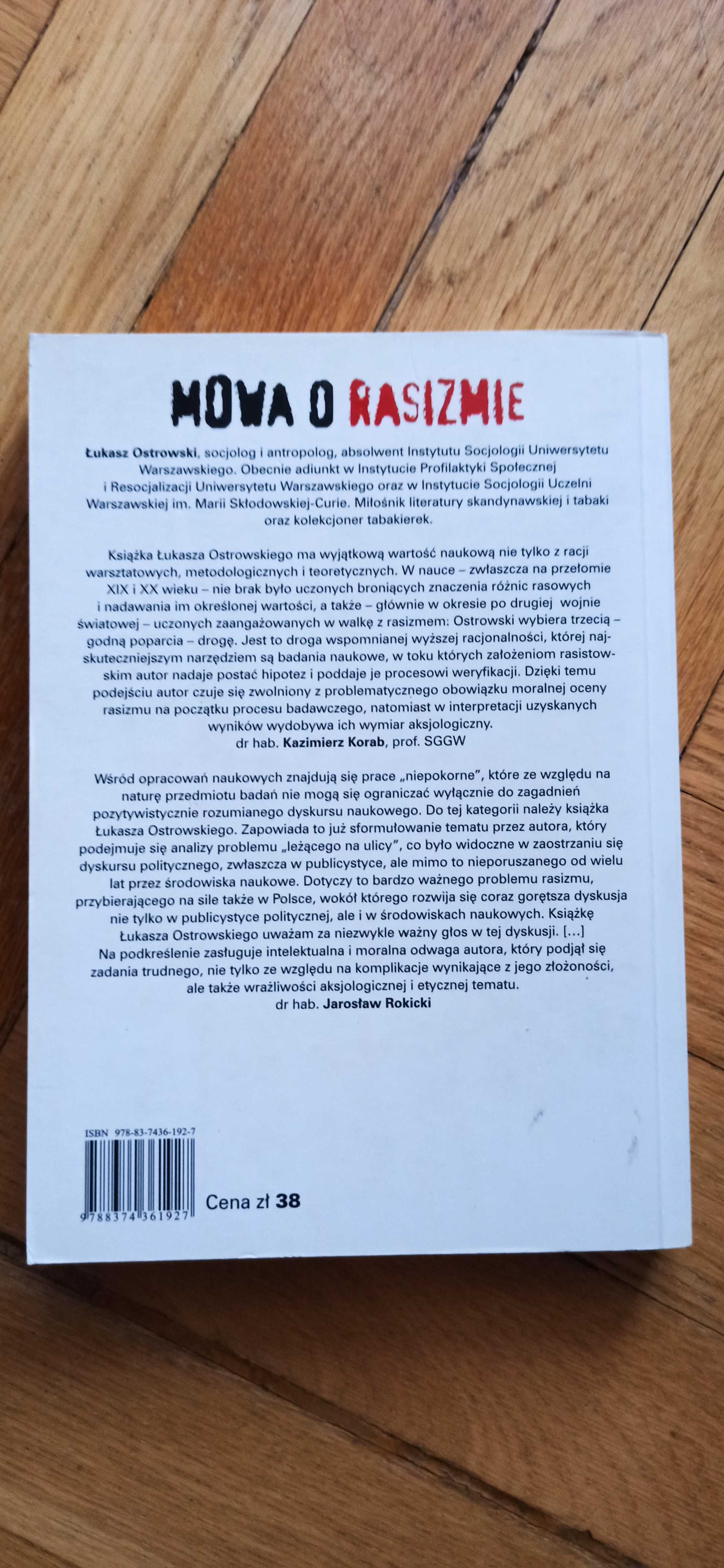 Mowa o rasizmie Łukasz Ostrowski