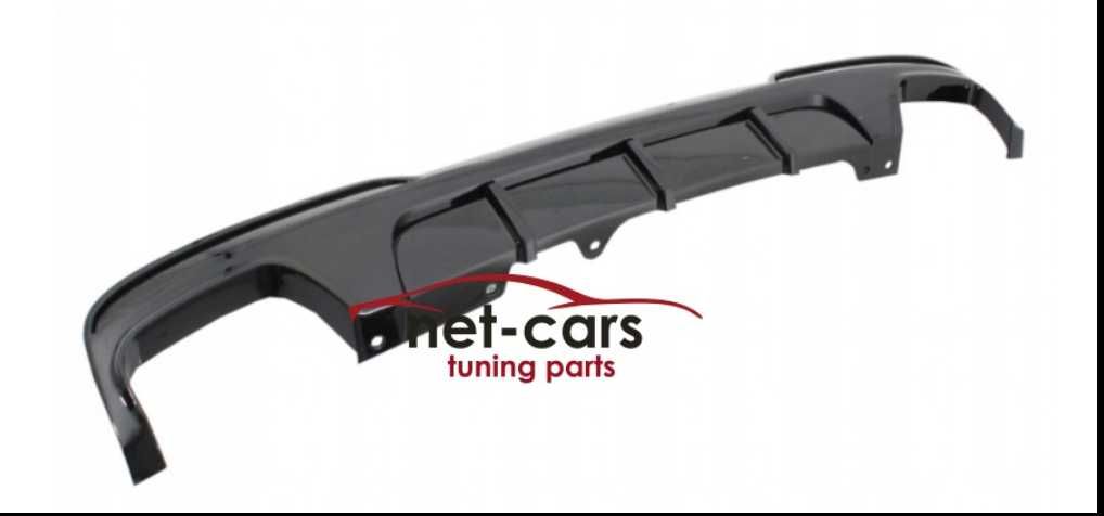 Spoiler przód + grill + dyfuzor BMW F10 F11 czarny połysk OO-OO