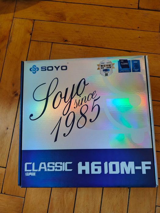 Комплект Intel i5 12400F + Мат плата SOYO Classic H610M-F LGA1700 DDR4