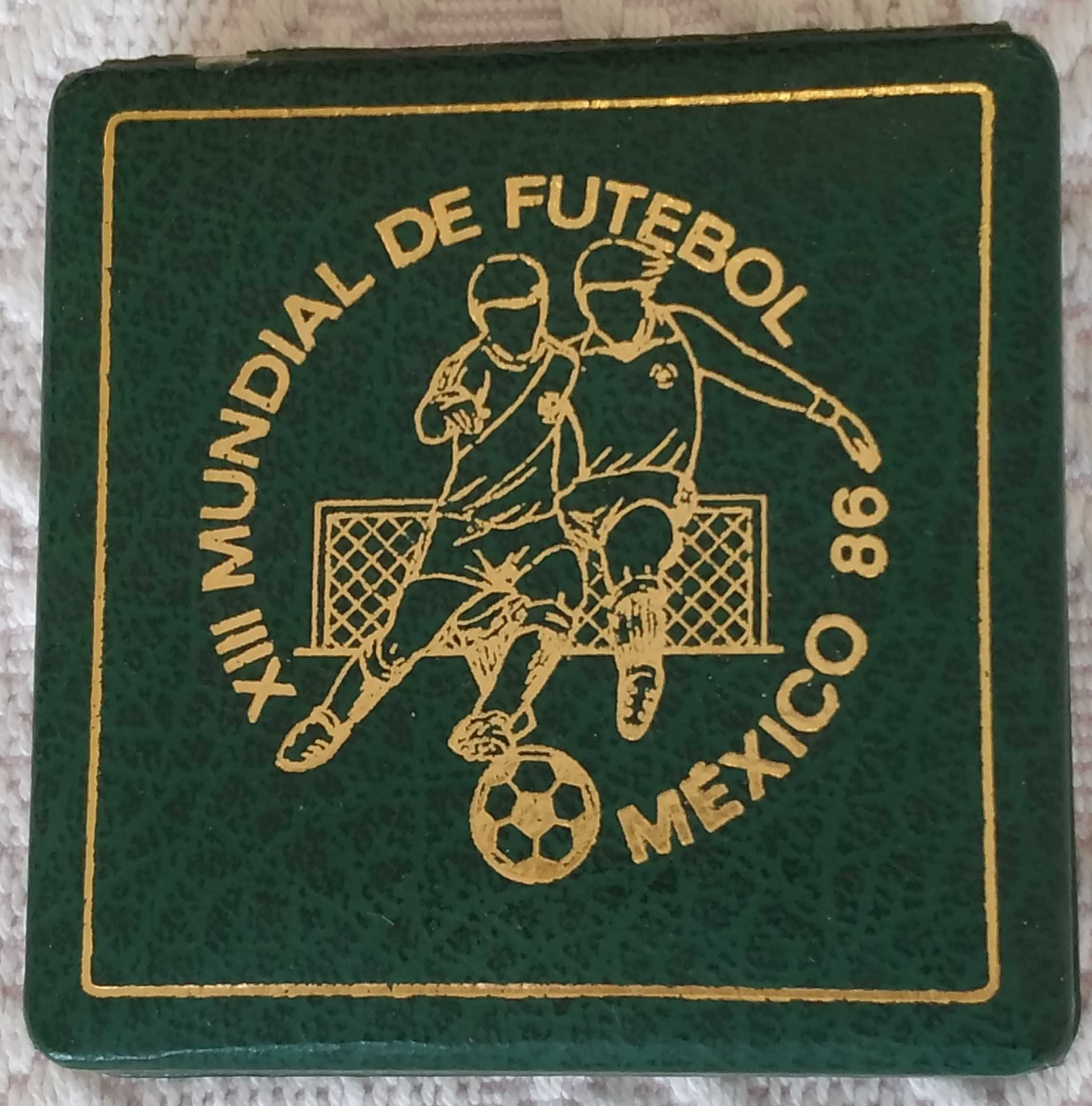 Portugal-moeda de prata proof de 100 escudos México 1986 (cx.+certif)