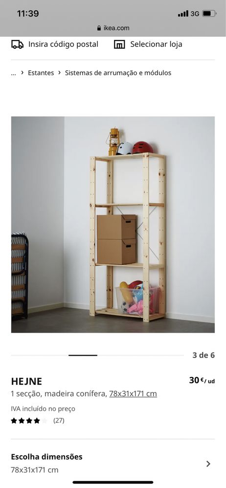 Modulo ikea madeira