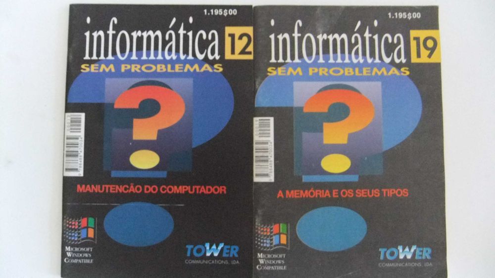 Lote de 8 livros 'Informática sem Problemas'
