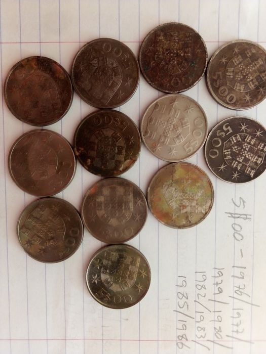 Moedas de escudos