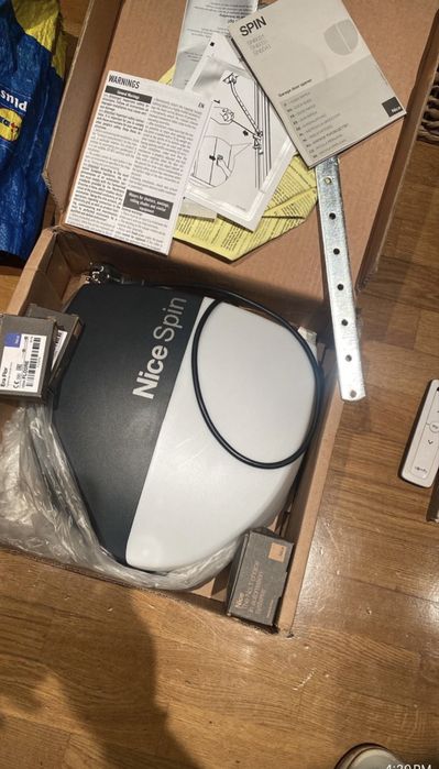 Motor de teto nice/24v spinibus 800/1000n 2 comandos