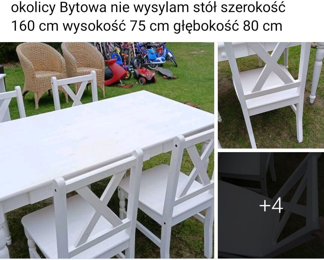 Stół i 6 krzeseł bardzo zadbane
