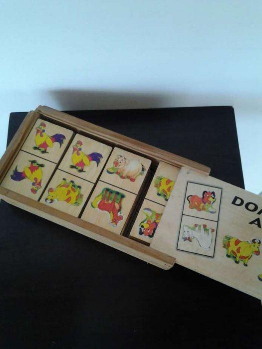 Jogo dominó vintage animais Item