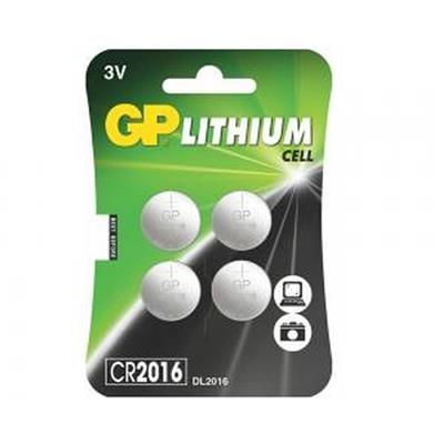 Bateria CR2016 3V 90mAh DL2016 GP Battery 4szt