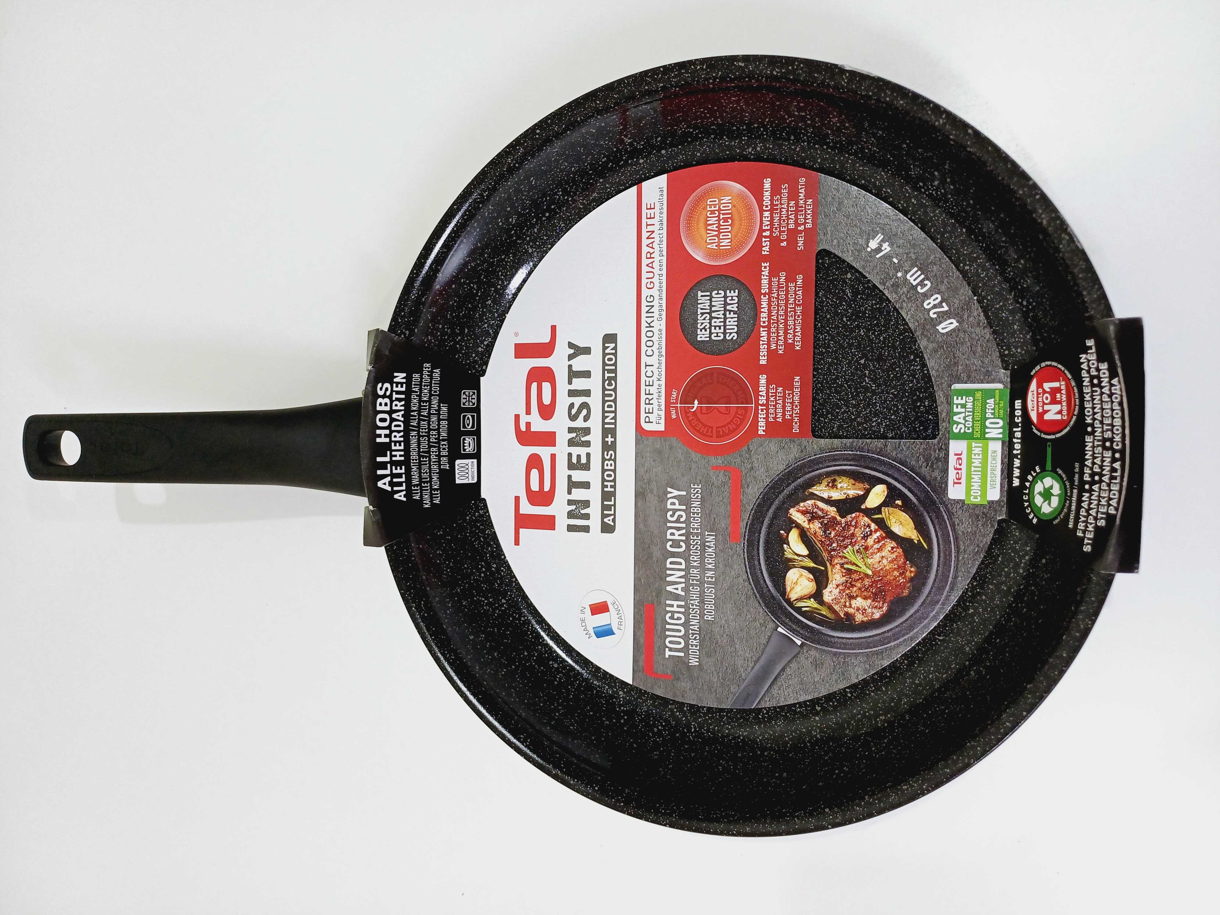 Patelnia Tradycyjna Tefal 28cm Non-Stick Ceramiczna Indukcja Intensity